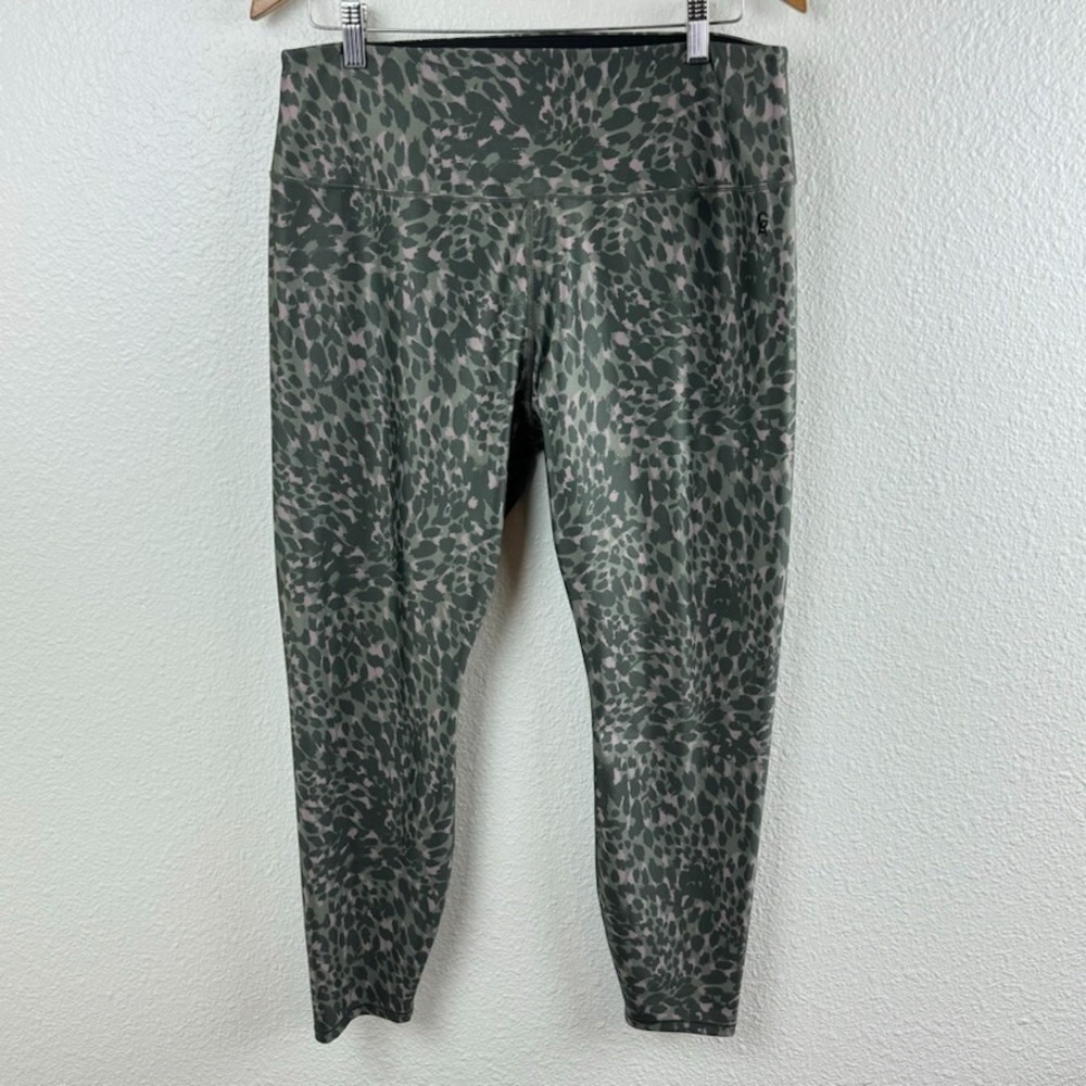 Good American Leggings 5/ 2XL Animal Print Yoga Gym Athleisure Running